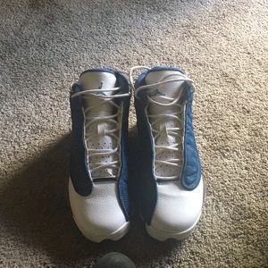 Jordan 13s flint french/blue